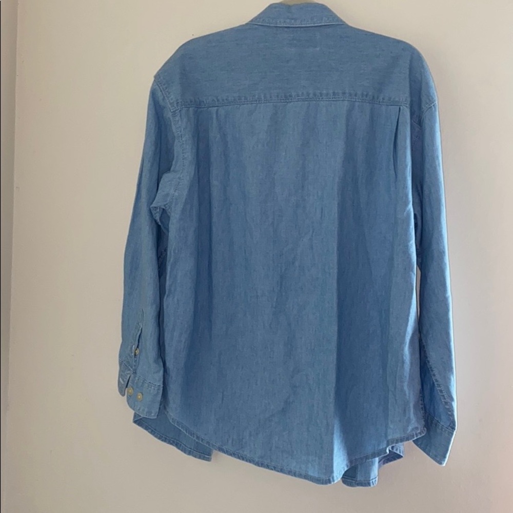 Eddie Bauer Long Sleeve Denim Top - Picture 7 of 8